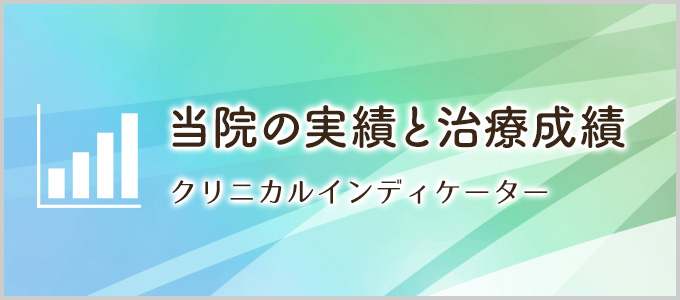 当院の実績と治療成績 クリニカルインディケーター